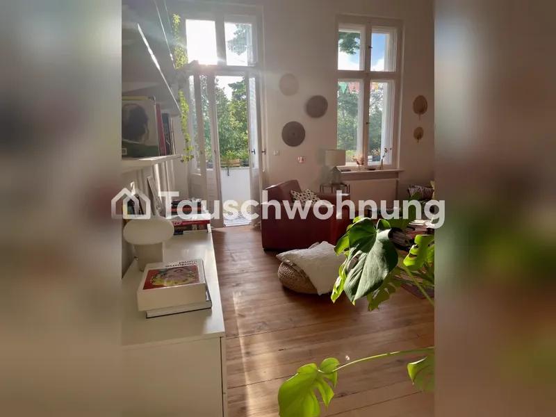 Tauschwohnung: Lichter Altbau mit großen Zimmern und Balkon am Park — photo 1